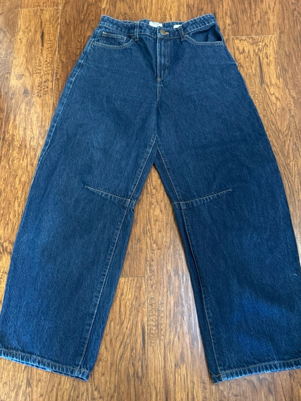 Cotton On Wide-Leg Barrel Dark Blue Women's Jeans Size 28